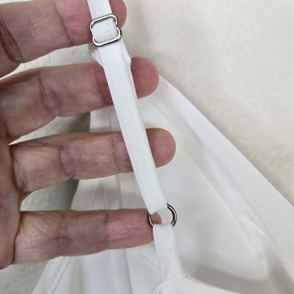 Tash and Sophie Womens Mini Dress Sz L Slip Silhouette Draped Bodice Cowl Neck - Picture 11 of 13